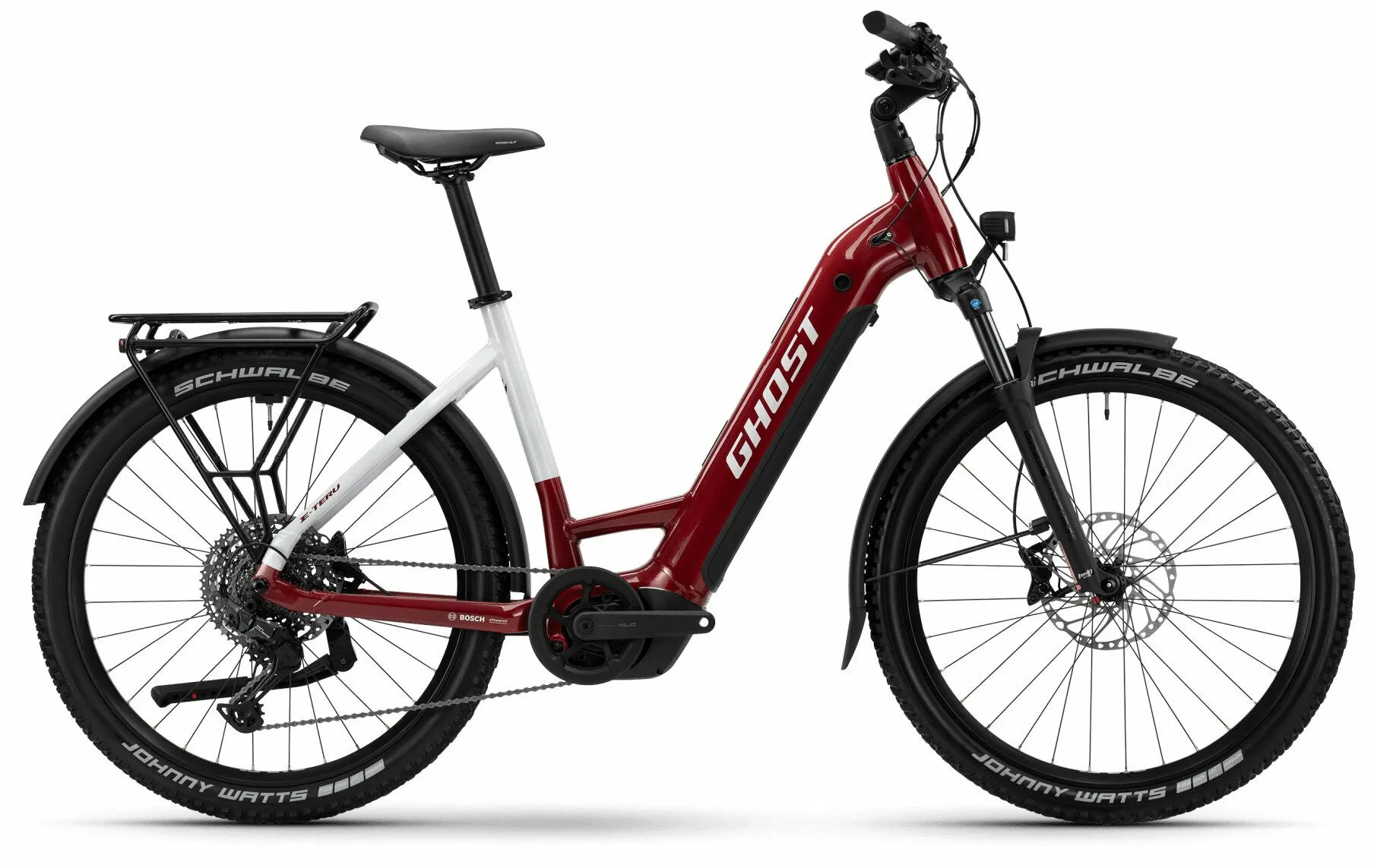 Ghost E-Teru Advanced EQ carbon red/chilly white-glossy 27,5" 800 Wh Wave Ghost E-Teru Advanced EQ carbon red/chilly white-glossy 27,5" 800 Wh Wave