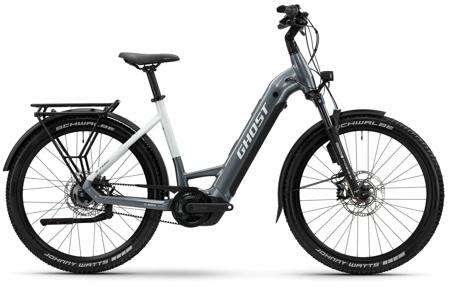 Ghost E-Teru Pro EQ ABS storm gray/chilly white-glossy 27,5" 800 Wh Wave Ghost E-Teru Pro EQ ABS storm gray/chilly white-glossy 27,5" 800 Wh Wave