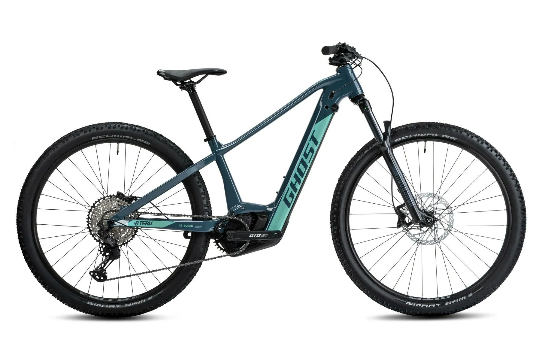 Ghost E-Teru Pro green bay metallic/light mint pearl-glossy 27,5" 750 Wh Diamant, Dunkelblau Ghost E-Teru Pro green bay metallic/light mint pearl-glossy 27,5" 750 Wh Diamant, Dunkelblau
