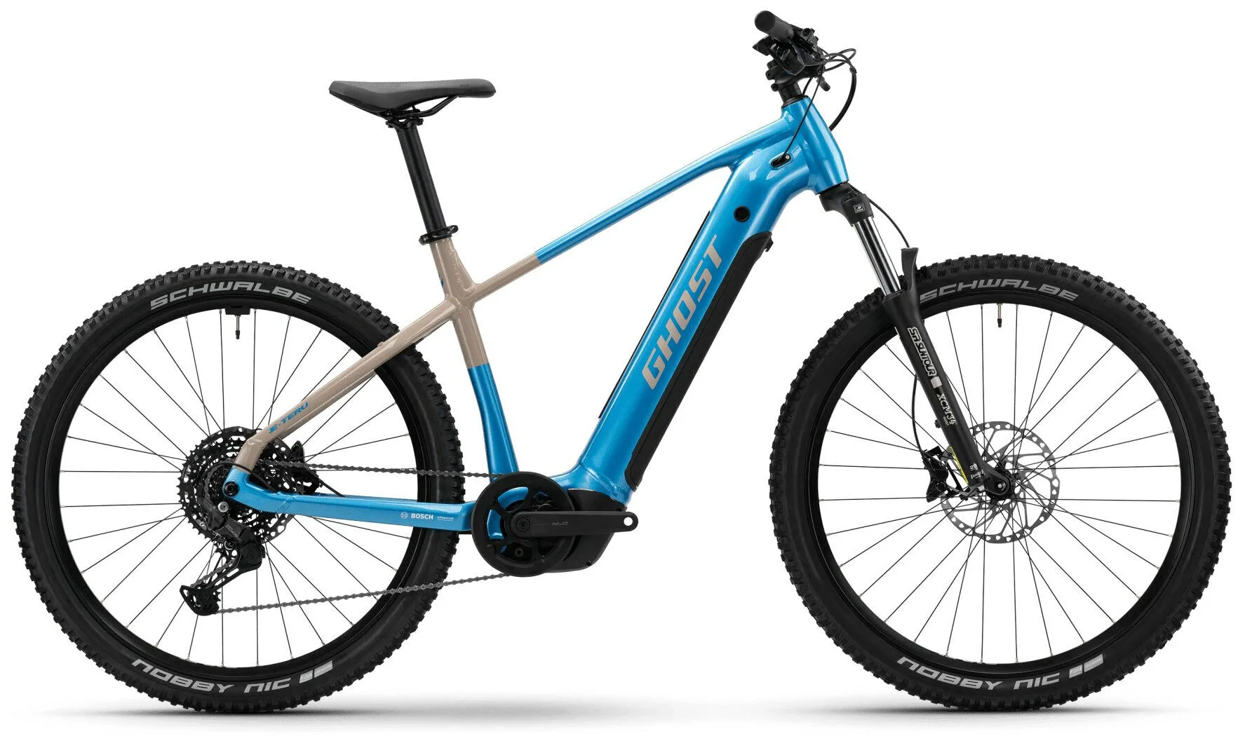 Ghost E-Teru Universal atlantic blue/coffee ice rose-glossy 27,5" 600 Wh Diamant, Blau, S