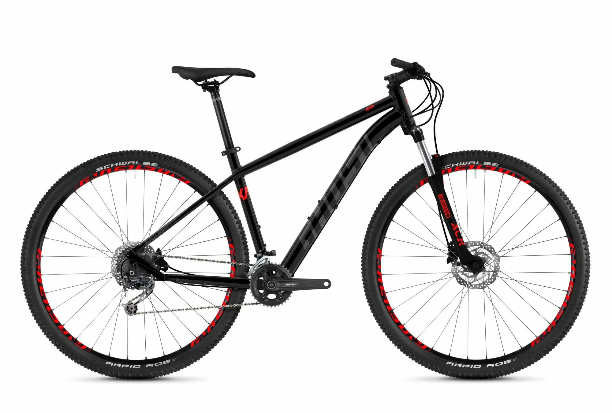 Ghost Kato 5.9 AL U night black/titanium gray/riot red 29" Diamant, Hersteller-night black / titanium gray / riot red, L