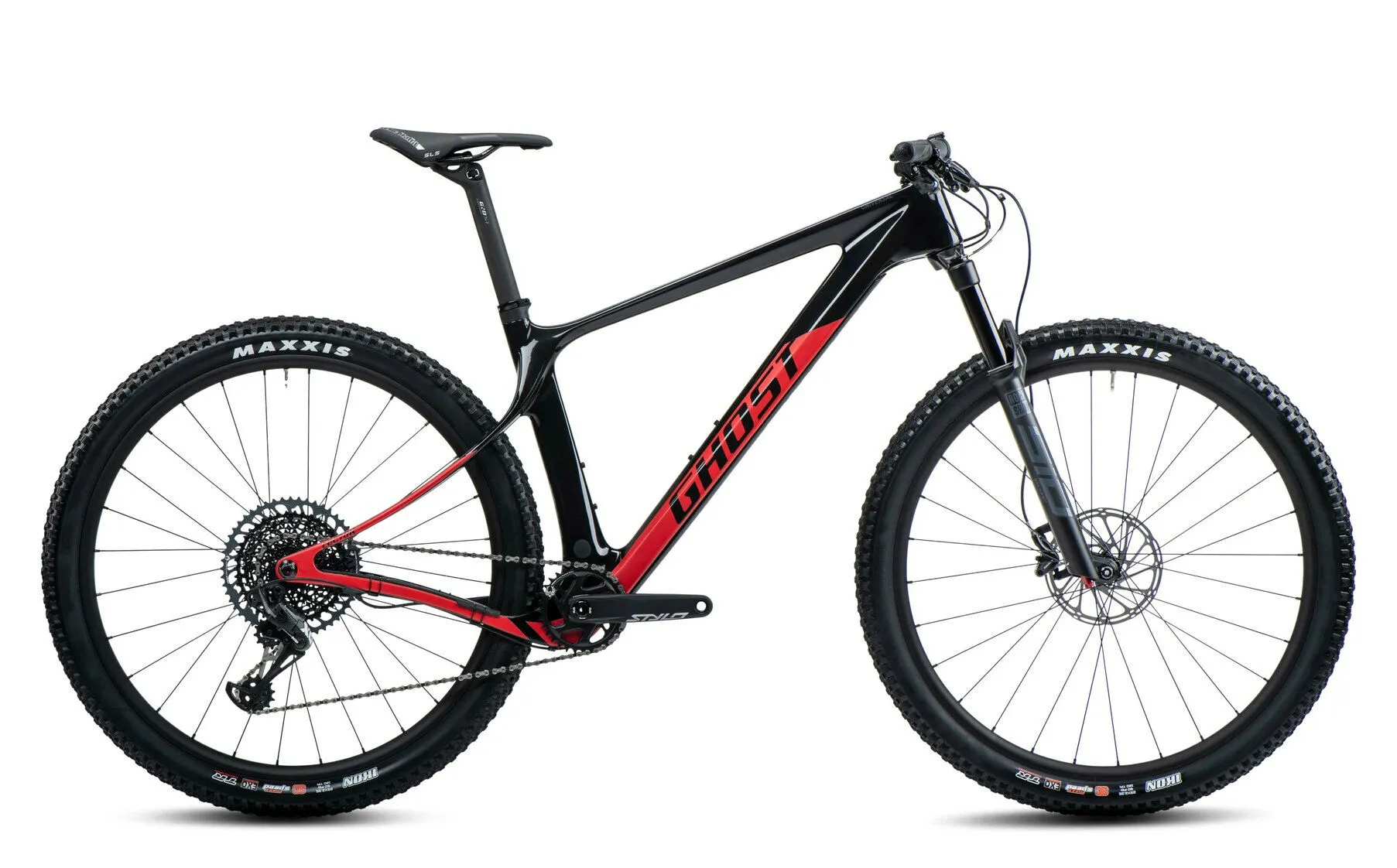Ghost Lector Sf Lc Universal 29´´ X01 Eagle 2022 Mountainbike, Raw carbon / riot red glossy / matte, L Ghost Lector Sf Lc Universal 29´´ X01 Eagle 2022 Mountainbike, Raw carbon / riot red glossy / matte, L