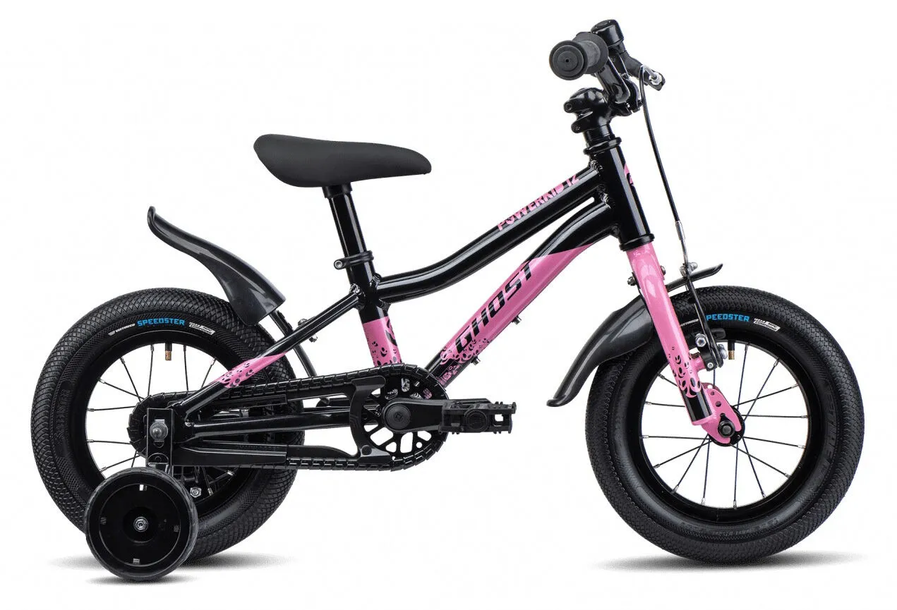 Ghost Powerkid 12 metallic black/pearl pink-glossy 12" Diamant, Hersteller-metallic black/pearl pink-glossy, 12" Ghost Powerkid 12 metallic black/pearl pink-glossy 12" Diamant, Hersteller-metallic black/pearl pink-glossy, 12"