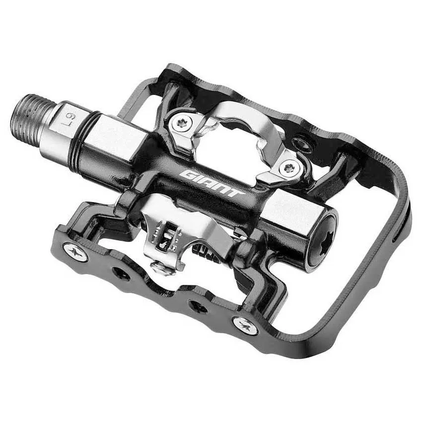 Giant Combo Touring Pedale, Black / silver, One Size Giant Combo Touring Pedale, Black / silver, One Size