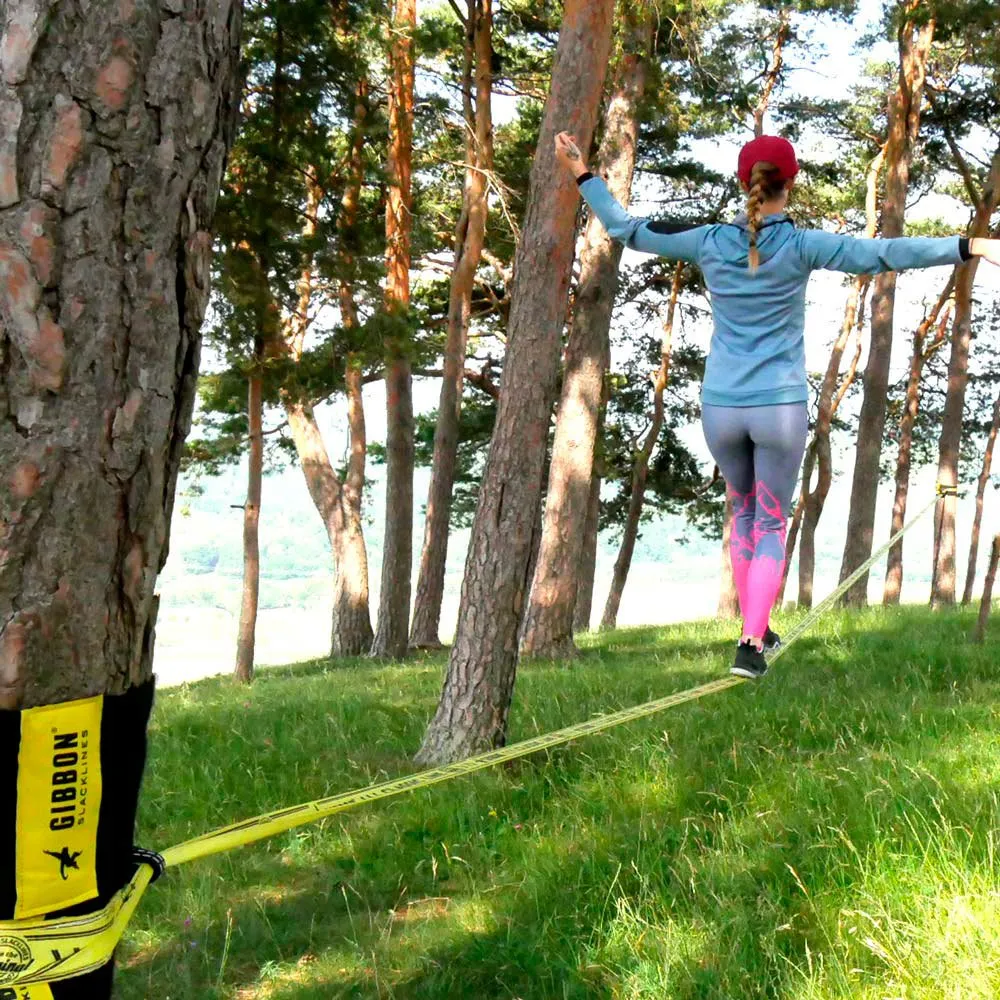 GIBBON Slacklines Classic Line X13 Xl Slackline, Yellow, 25m GIBBON Slacklines Classic Line X13 Xl Slackline, Yellow, 25m