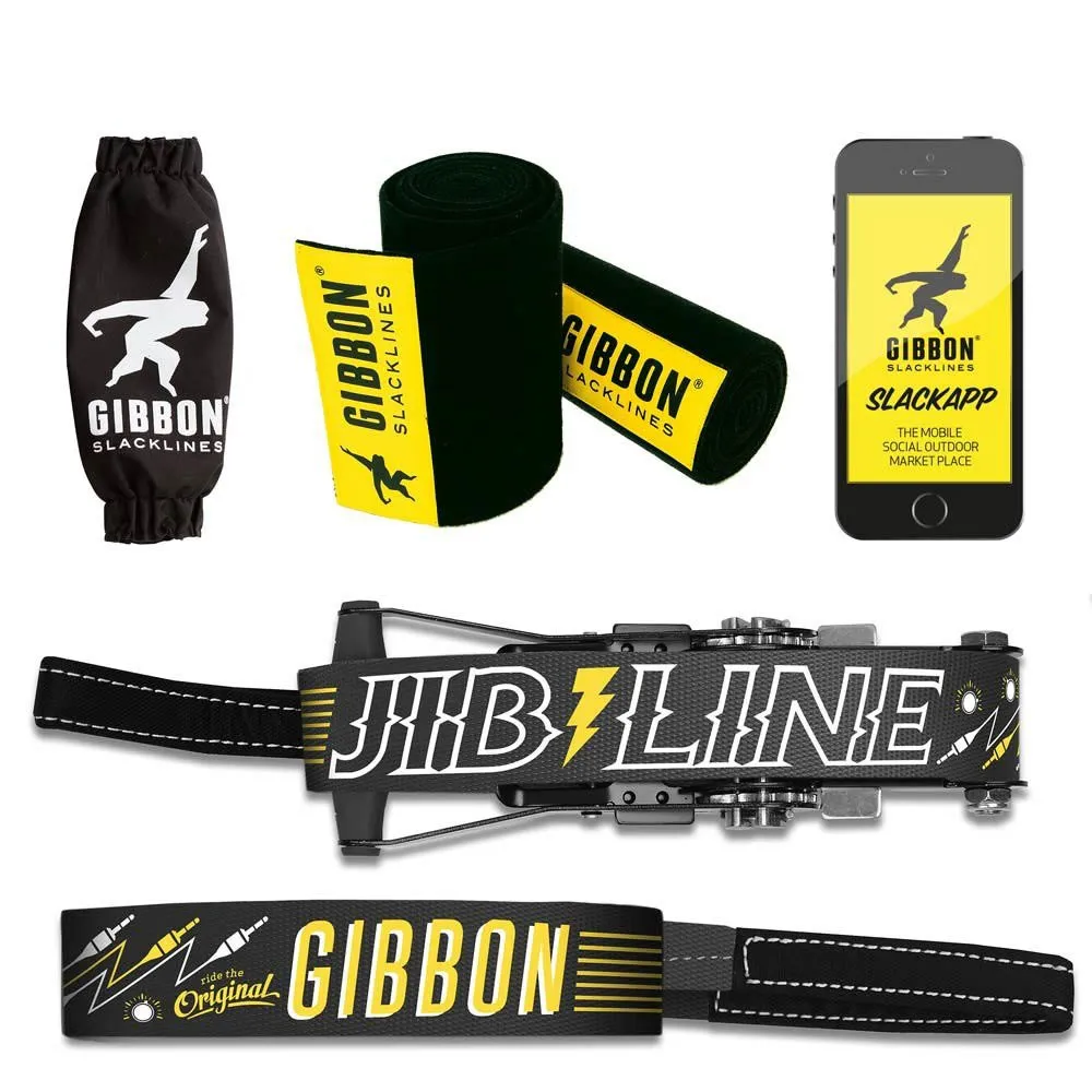 GIBBON Slacklines Jib Line Treewear Slackline, Black, One Size GIBBON Slacklines Jib Line Treewear Slackline, Black, One Size