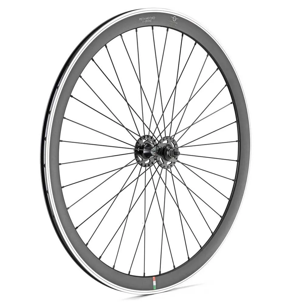 Gipiemme Pista A40 Laufradsatz, Black, 9 x 100 / 9 x 120mm, 1s Gipiemme Pista A40 Laufradsatz, Black, 9 x 100 / 9 x 120mm, 1s