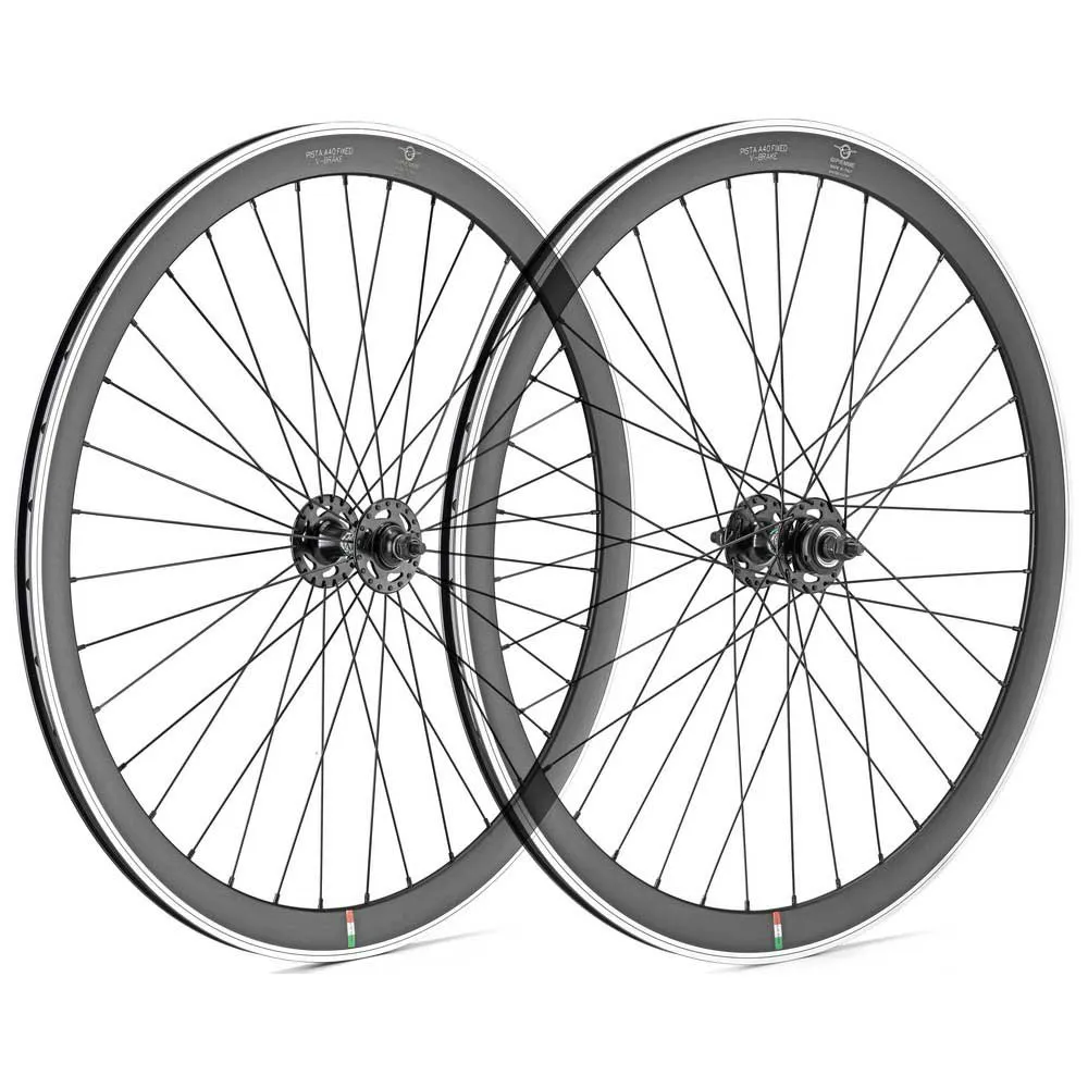 Gipiemme Pista A40 Laufradsatz, Black, 9 x 100 / 9 x 120mm, 1s Gipiemme Pista A40 Laufradsatz, Black, 9 x 100 / 9 x 120mm, 1s