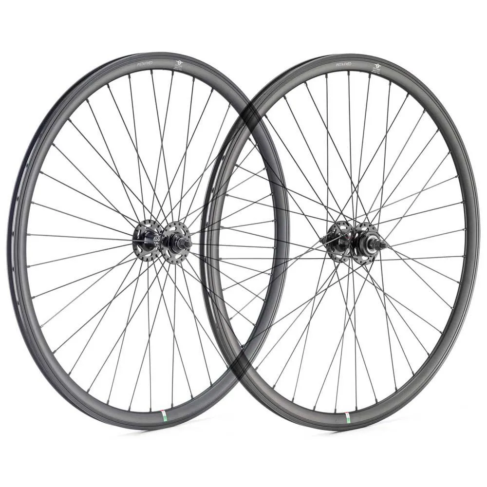 Gipiemme Pista Fixed Laufradsatz, Black, 9 x 100 / 9 x 120mm, 1s