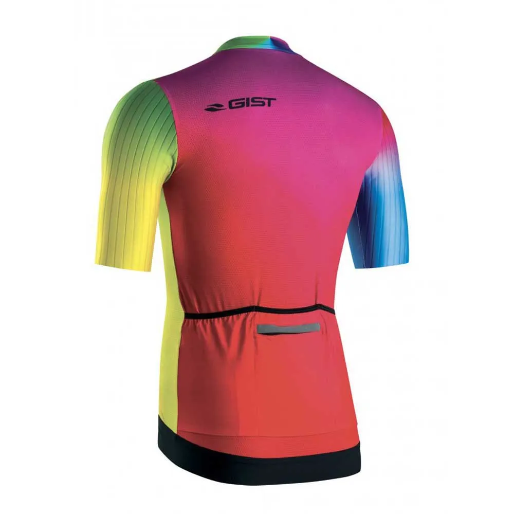Gist Diamond Rainbow Kurzarm-radtrikot, Multicolor