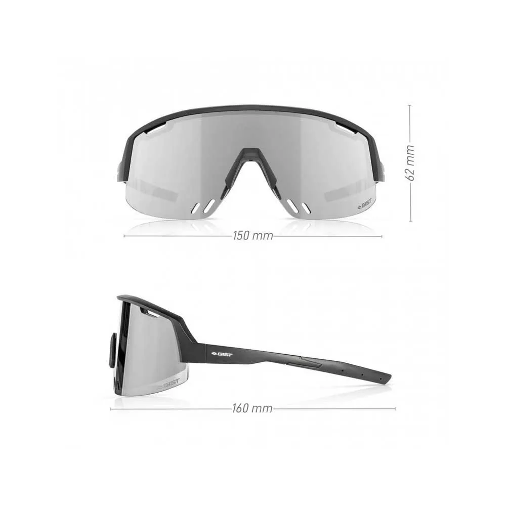 Gist Element Photochrome Sonnenbrille, Black, Grey Mirror/CAT1-3 Gist Element Photochrome Sonnenbrille, Black, Grey Mirror/CAT1-3