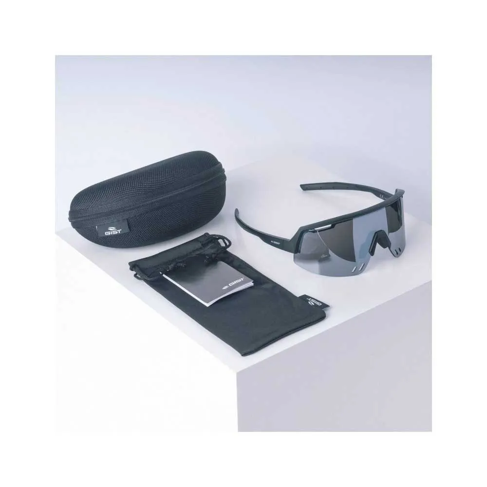 Gist Element Photochrome Sonnenbrille, Black, Grey Mirror/CAT1-3 Gist Element Photochrome Sonnenbrille, Black, Grey Mirror/CAT1-3
