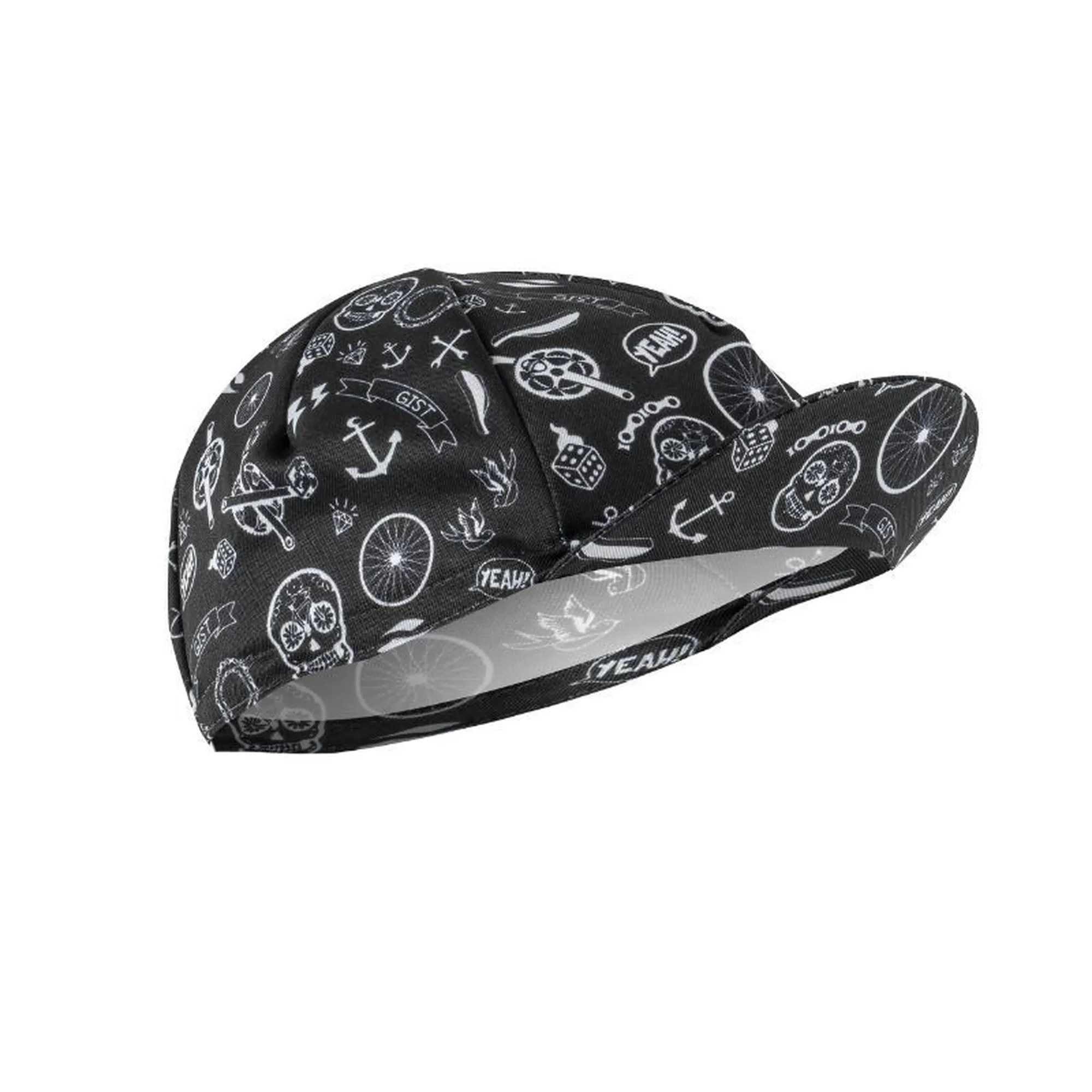 Gist Fahrradkappe Deko yeah Unisex, schwarz