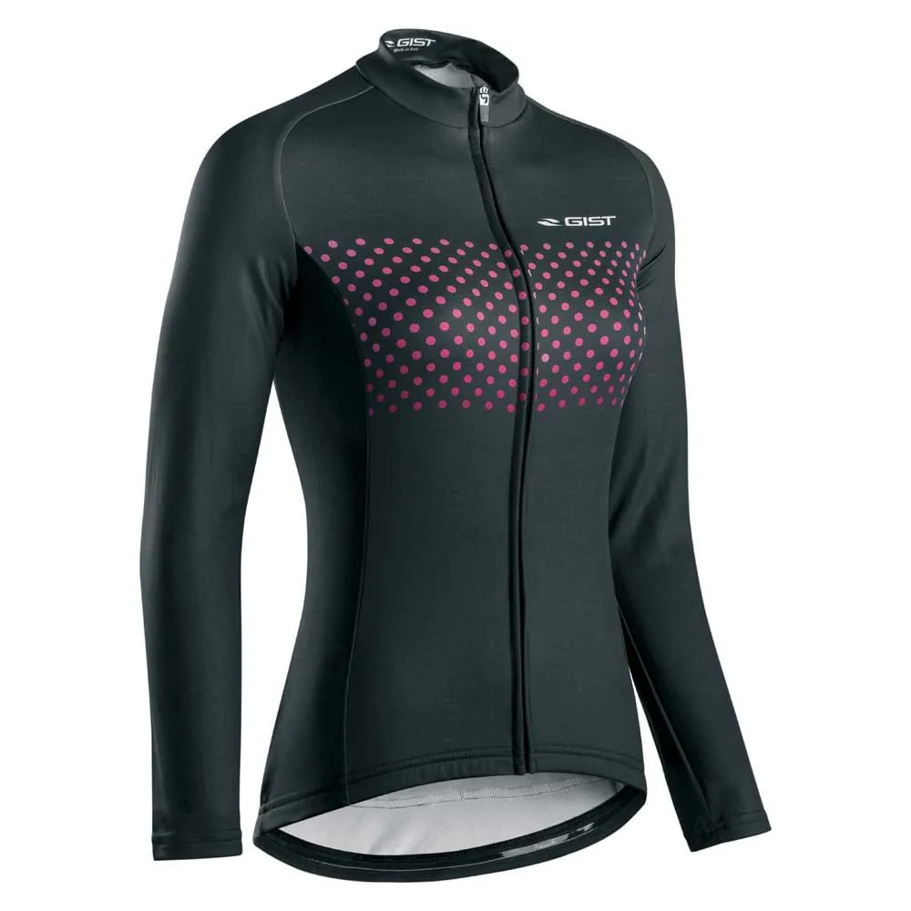 Gist Pois Winter Langarm-trikot, Black / red, M