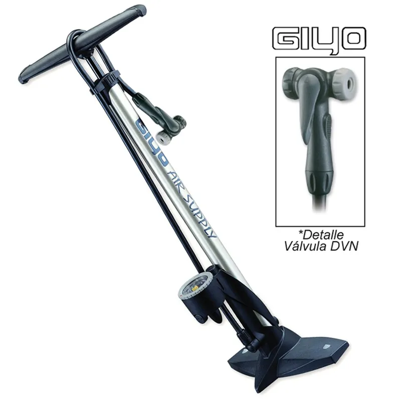 Giyo Fußpumpe Werkstatt Aluminium 11bar Unisex, schwarz, TU Giyo Fußpumpe Werkstatt Aluminium 11bar Unisex, schwarz, TU