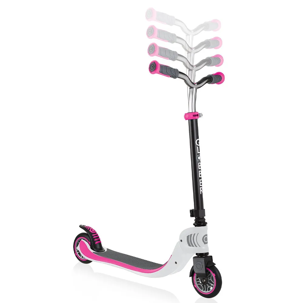 Globber Flow 125 Tretroller, Pink / white, One Size Globber Flow 125 Tretroller, Pink / white, One Size