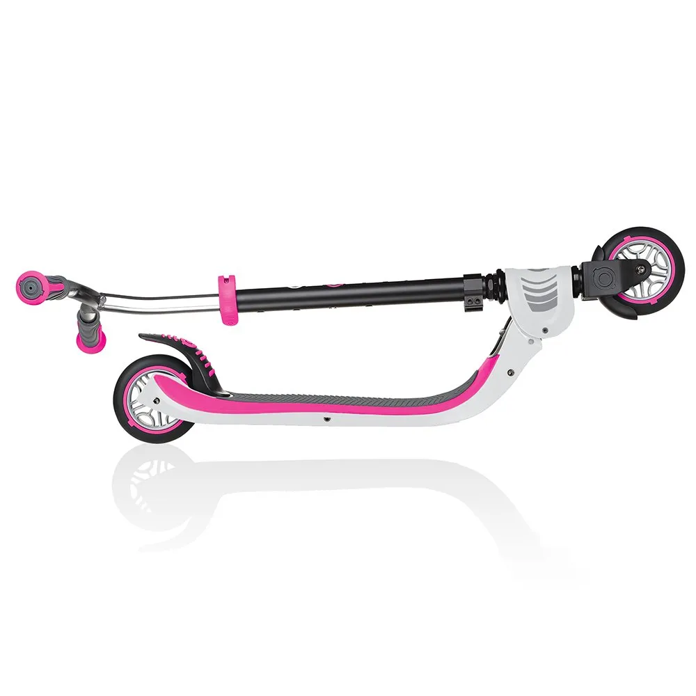 Globber Flow 125 Tretroller, Pink / white, One Size Globber Flow 125 Tretroller, Pink / white, One Size