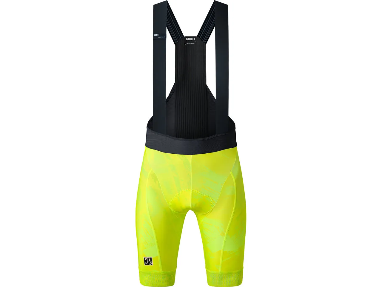 Gobik Absolute Print K10 Bib Shorts Trägerhose High Key Edition, Gelb/schwarz