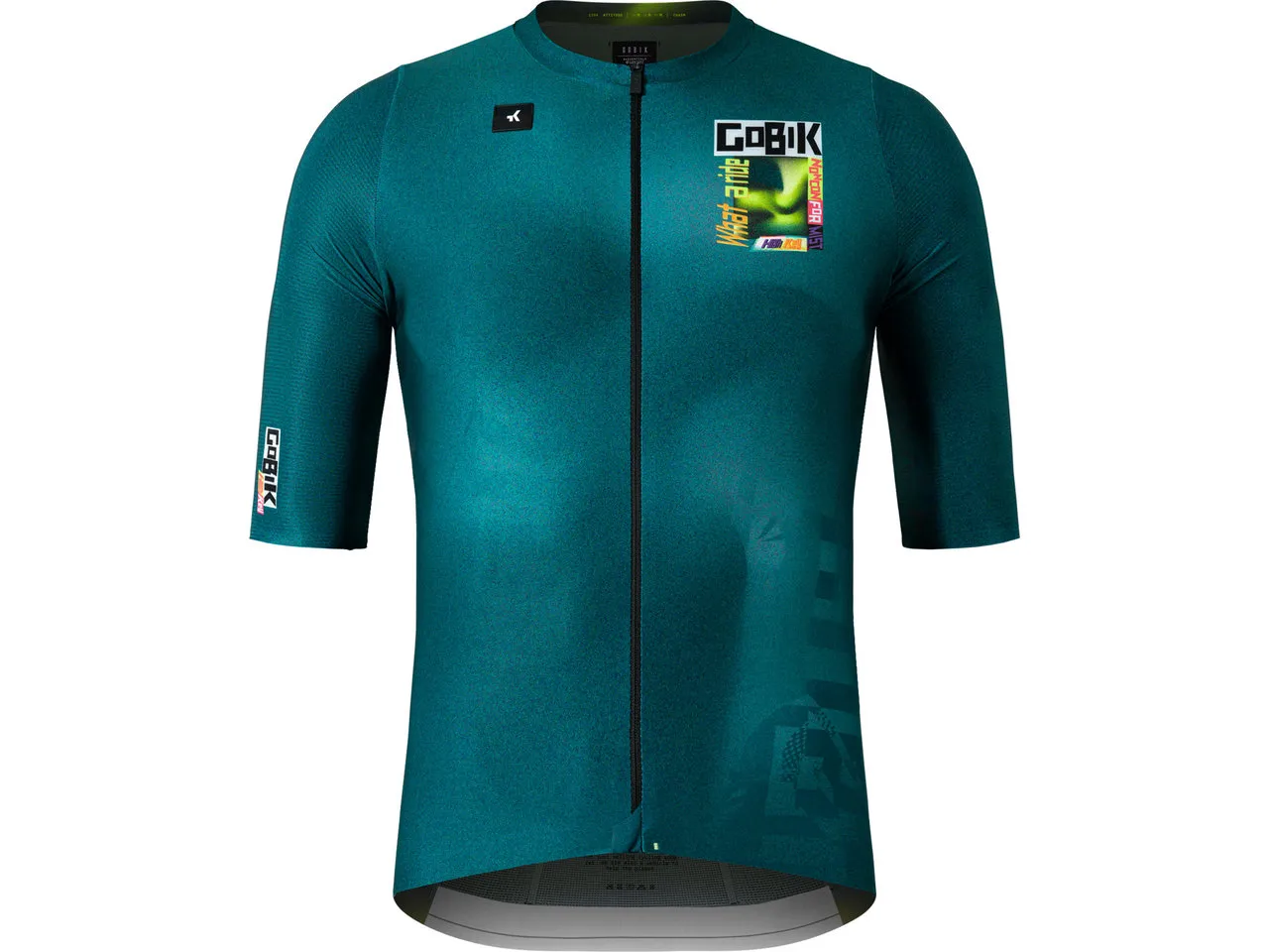 Gobik Attitude 2.0 S/S Trikot High Key Edition, Blau/gelb Gobik Attitude 2.0 S/S Trikot High Key Edition, Blau/gelb