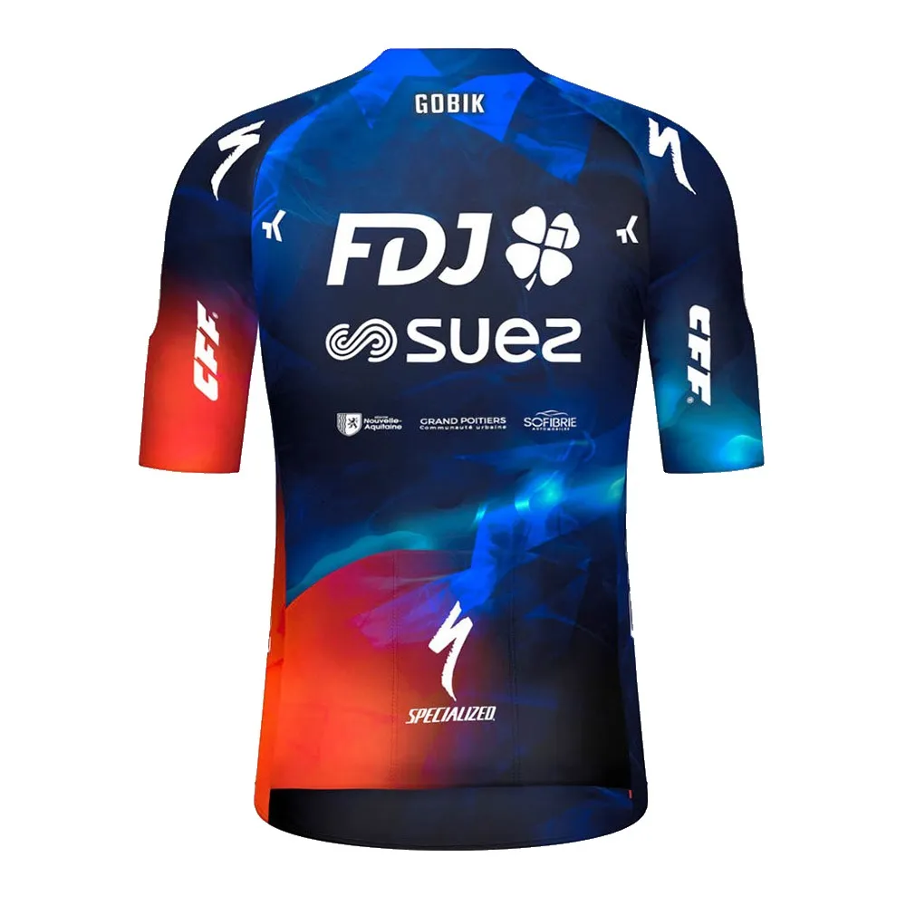 Gobik Odyssey Fdj Suez 2025 Kurzarm-radtrikot, Multicolor