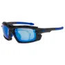 Gog Glaze+or Polarisierte Sonnenbrille, Black / blue, Reflex White-Blue/CAT3