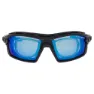 Gog Glaze+or Polarisierte Sonnenbrille, Black / blue, Reflex White-Blue/CAT3
