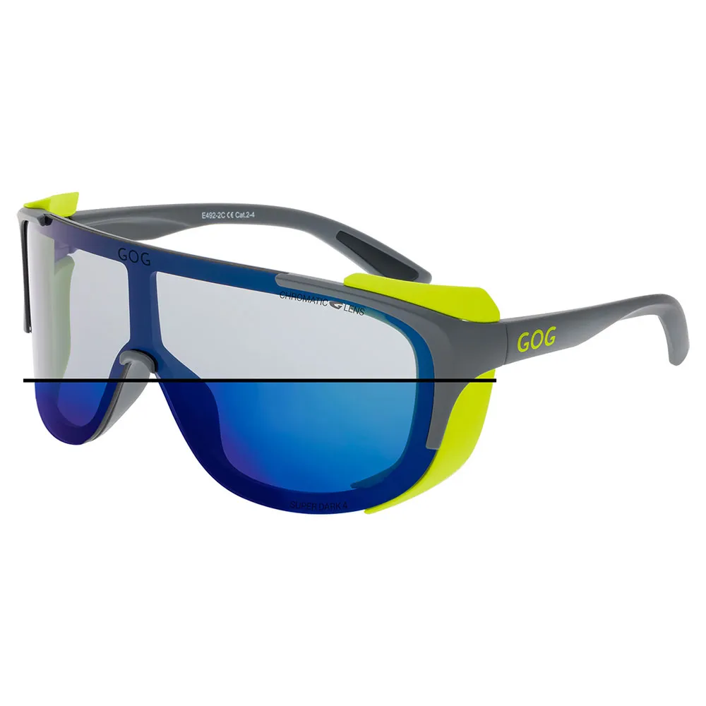 Gog Tatra C Photochrome Sonnenbrille, Matt grey / neon lemon, Reflex Blue/CAT2-4 Gog Tatra C Photochrome Sonnenbrille, Matt grey / neon lemon, Reflex Blue/CAT2-4