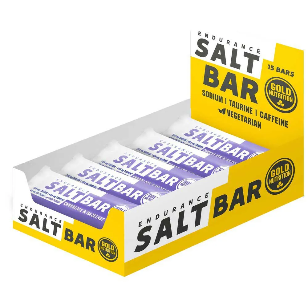 Gold Nutrition Ausdauer-energieriegel-box Salz Und Shokolade Haselnuss 40g 15 Einheiten, Lila, One Size Gold Nutrition Ausdauer-energieriegel-box Salz Und Shokolade Haselnuss 40g 15 Einheiten, Lila, One Size