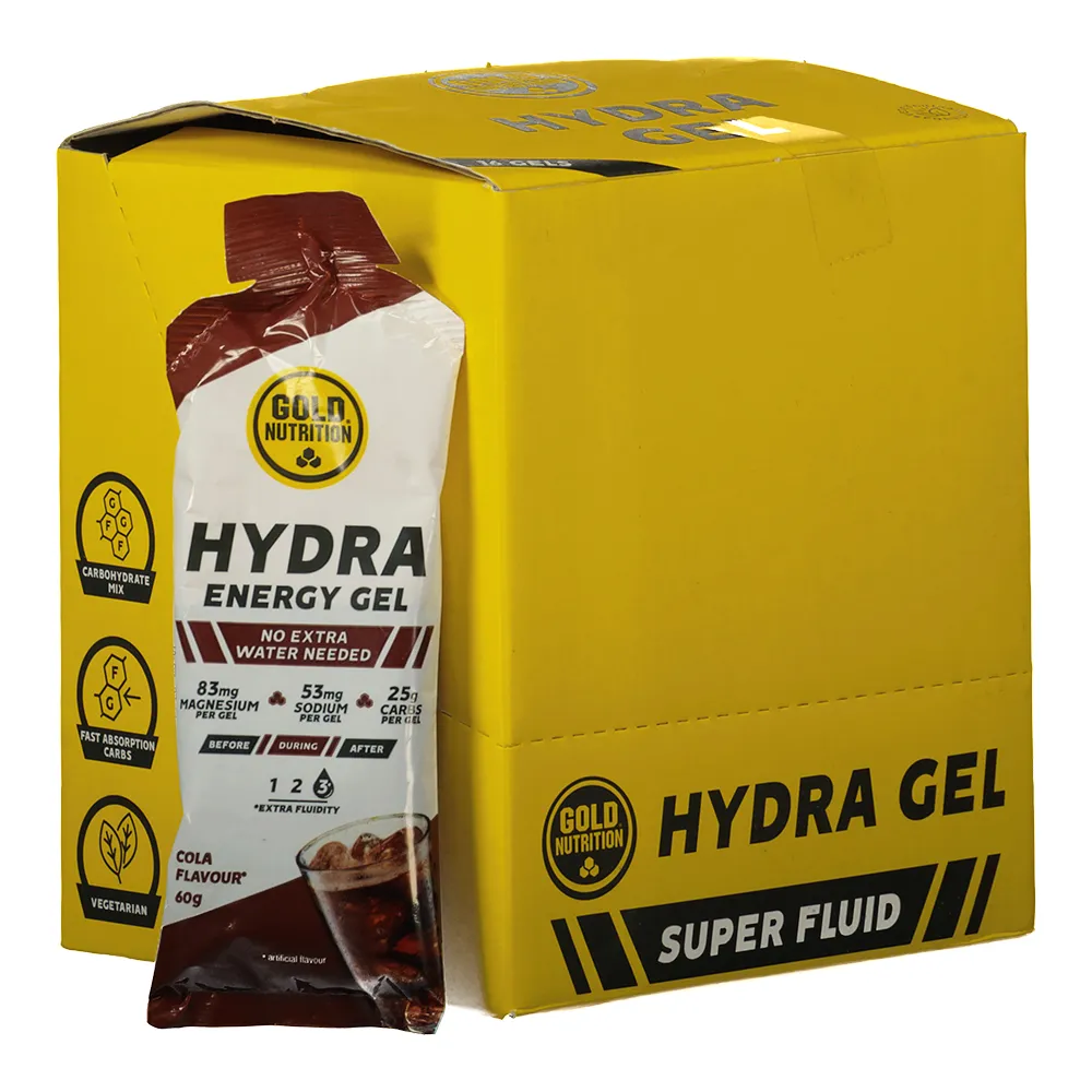 Gold Nutrition Hydra Schachtel Mit Energiegelen Cola 60g 16 Einheiten, Multicolor, One Size Gold Nutrition Hydra Schachtel Mit Energiegelen Cola 60g 16 Einheiten, Multicolor, One Size