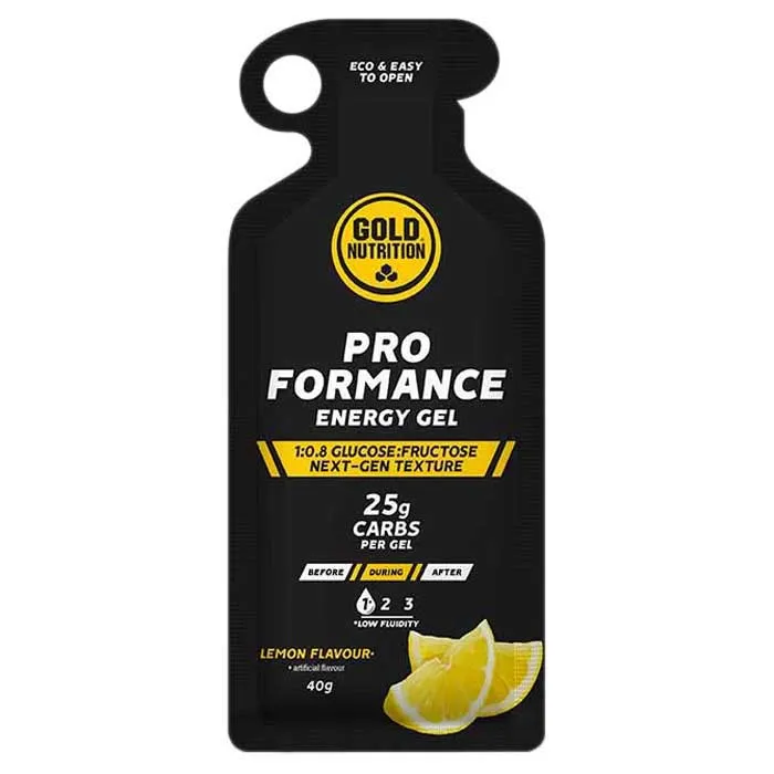 Gold Nutrition Proformance Schachtel Mit Energiegelen Zitrone 40g 16 Einheiten, Mullticolor, One Size Gold Nutrition Proformance Schachtel Mit Energiegelen Zitrone 40g 16 Einheiten, Mullticolor, One Size