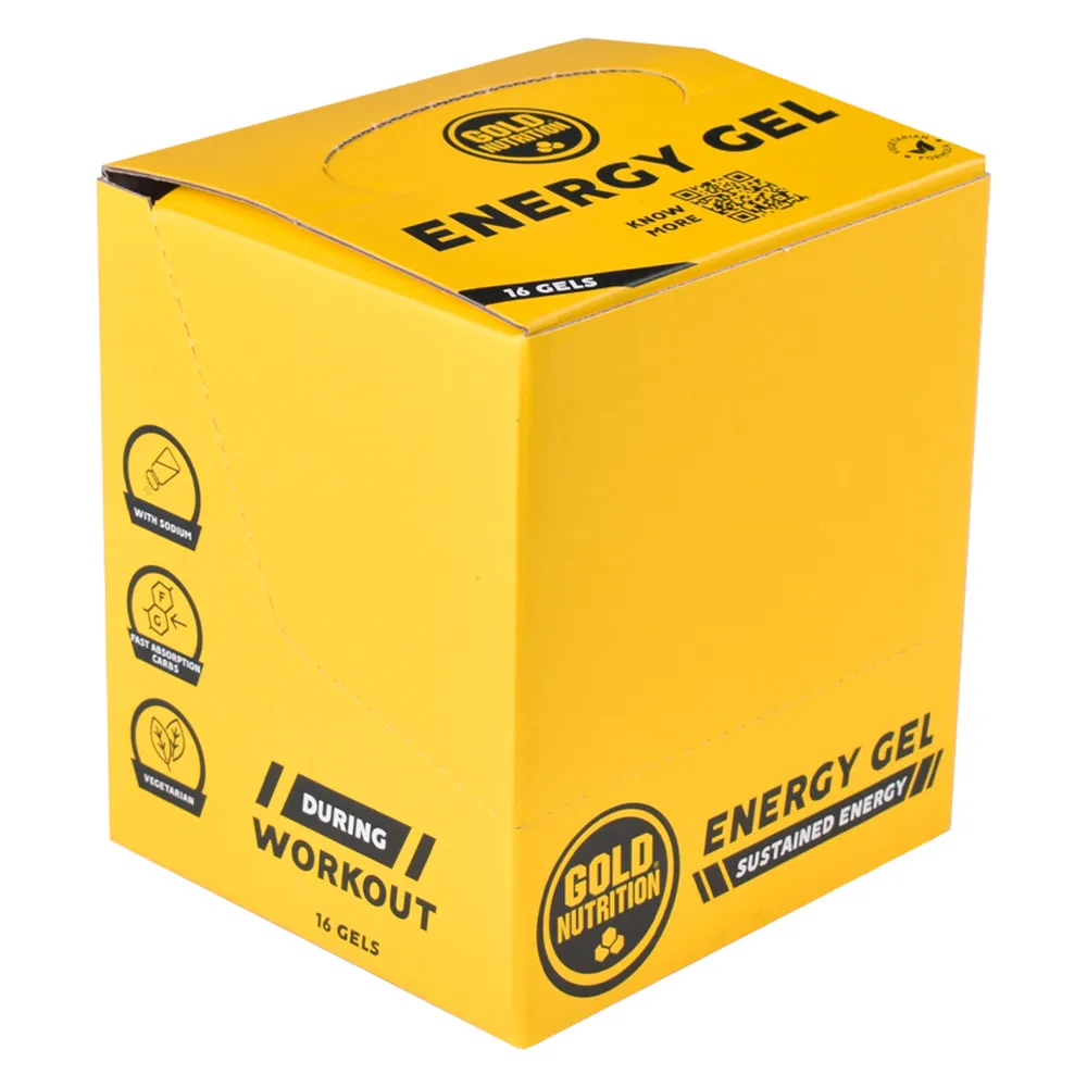Gold Nutrition Schachtel Mit Energiegelen Ohne Geschmack 40g 16 Einheiten, Mullticolor, One Size