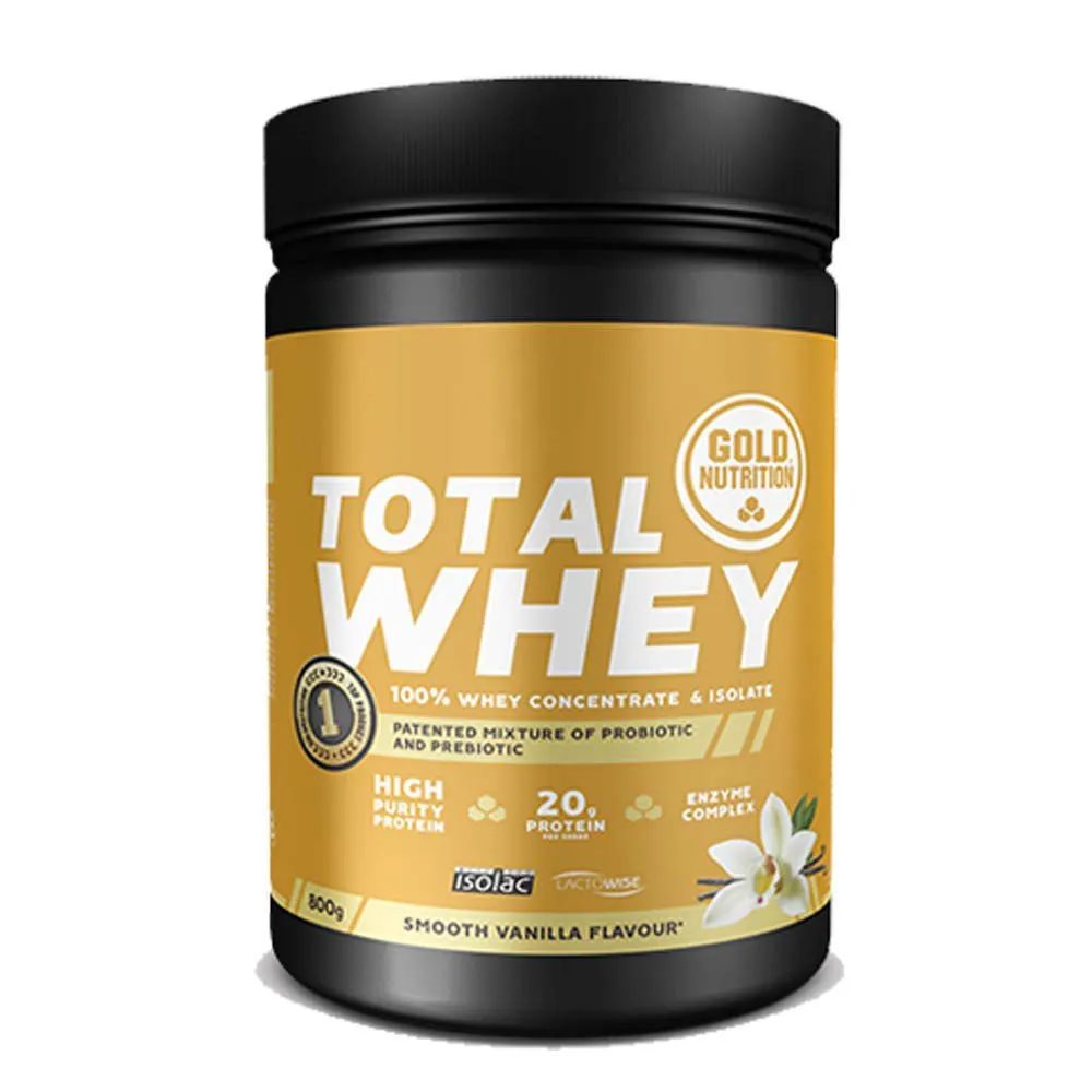Gold Nutrition Total Molkenprotein Vanille 800g, Multicolor, One Size Gold Nutrition Total Molkenprotein Vanille 800g, Multicolor, One Size