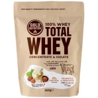 Gold Nutrition Total Molkenprotein Weiße Schokolade Und Haselnuss 260g Gold Nutrition Total Molkenprotein Weiße Schokolade Und Haselnuss 260g