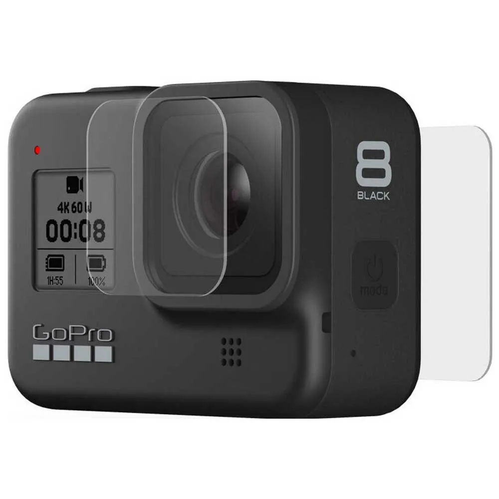 GoPro Hero 8 Max Tempered Glass Beschützer, Transparent GoPro Hero 8 Max Tempered Glass Beschützer, Transparent
