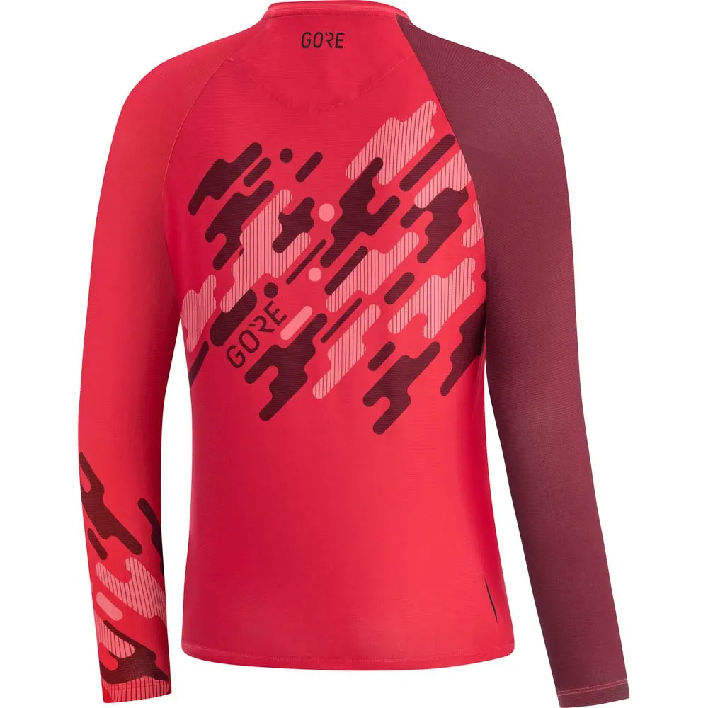 GOREWEAR C5 Trail Langarm Enduro Trikot, Hibiscus pink / chestnut red GOREWEAR C5 Trail Langarm Enduro Trikot, Hibiscus pink / chestnut red