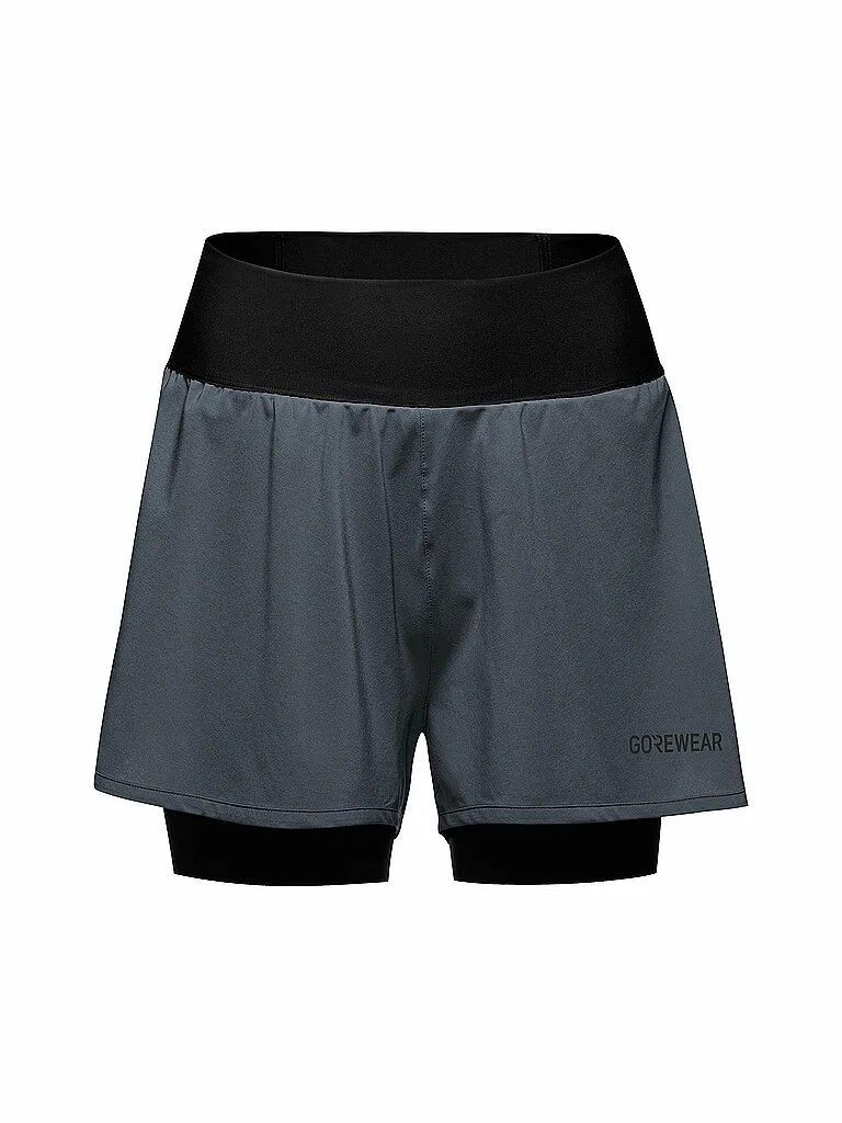 GOREWEAR Damen Laufshort Concurve 5 2in1, Grau GOREWEAR Damen Laufshort Concurve 5 2in1, Grau