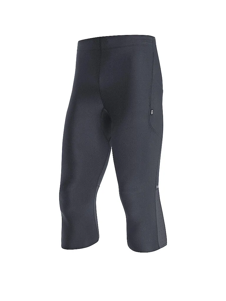 GOREWEAR Herren 3/4 Lauftight Impulse, Schwarz GOREWEAR Herren 3/4 Lauftight Impulse, Schwarz