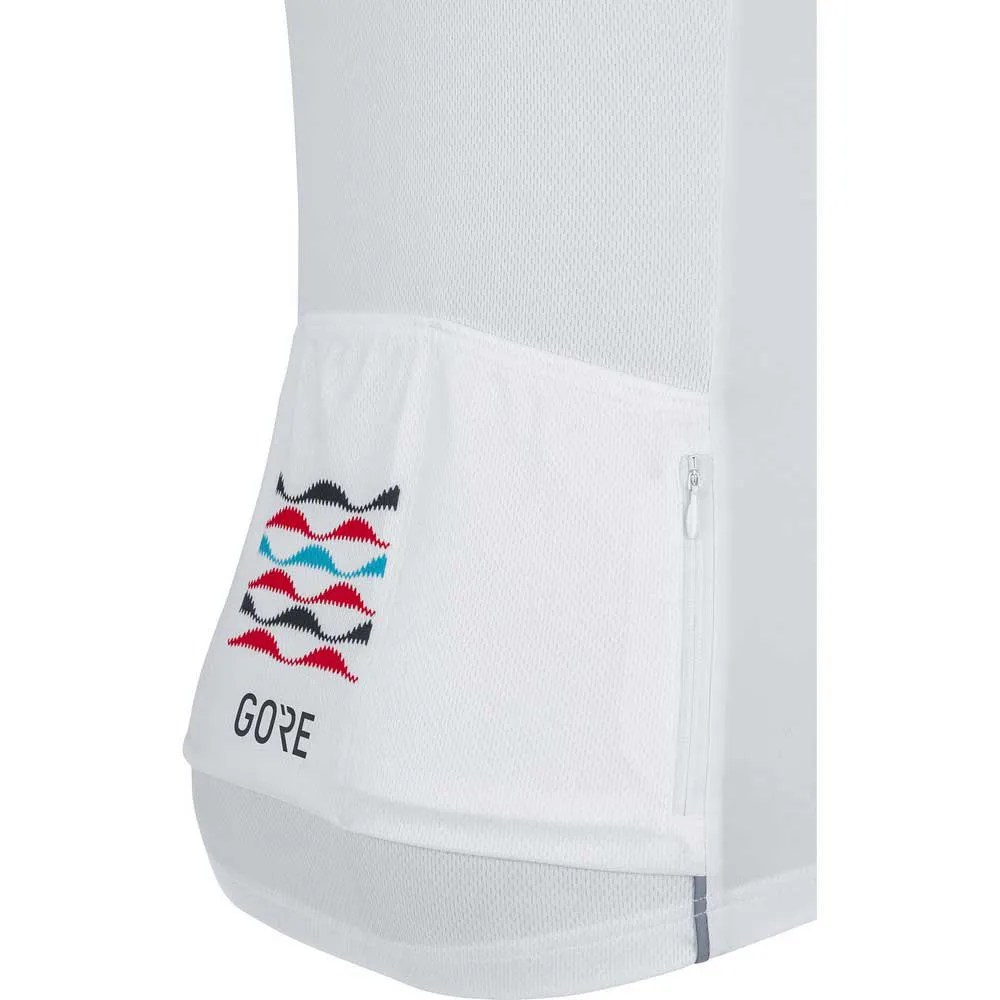 GOREWEAR Skyline Kurzarm-radtrikot Refurbished, White / scuba blue