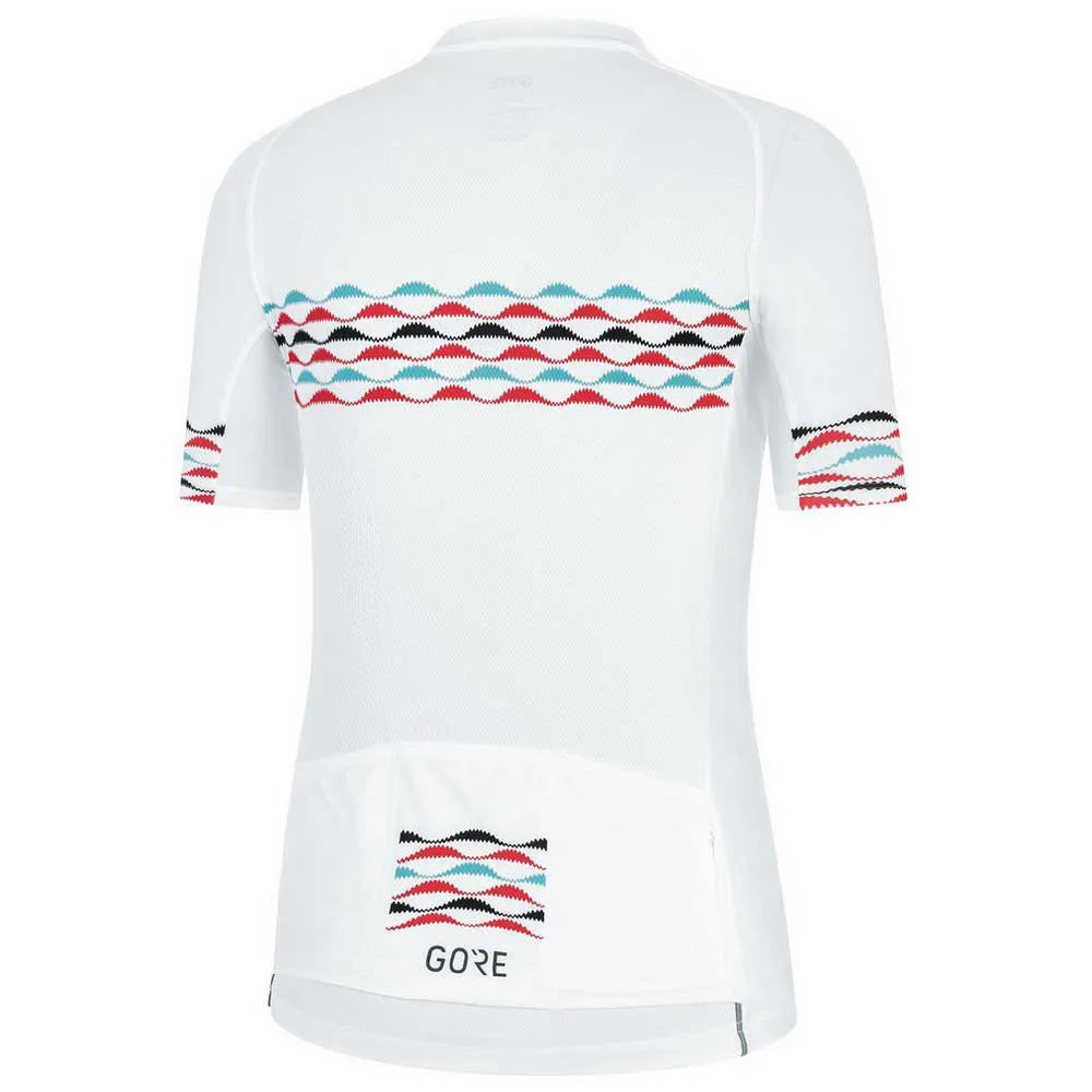 GOREWEAR Skyline Kurzarm-radtrikot Refurbished, White / scuba blue