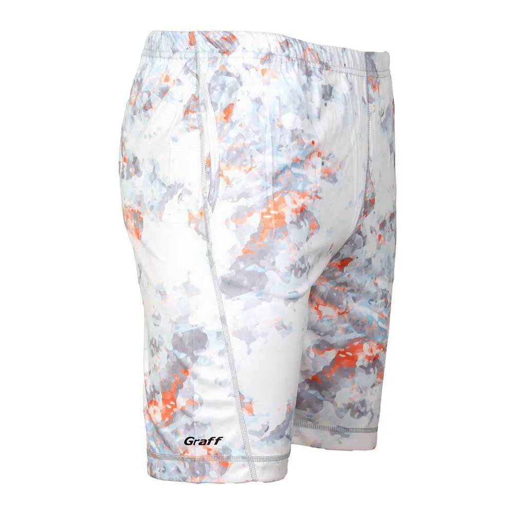 Graff Upf50 706 Kr-cl-11/1 Kurze Hose, White / orange