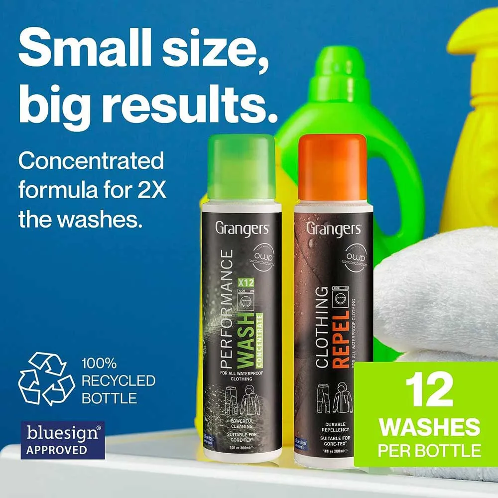 Grangers Leistungsstarke Reinigung + Schmutz-und Wasserabweisender Kleidungsreiniger 300ml, Black / green / orange, One Size Grangers Leistungsstarke Reinigung + Schmutz-und Wasserabweisender Kleidungsreiniger 300ml, Black / green / orange, One Size