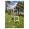 Gre Accessories 3 Schritte Für Pool über Höhe 120-130 Cm, Galvanized steel, One Size