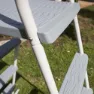 Gre Accessories 3 Schritte Für Pool über Höhe 120-130 Cm unisex, Galvanized steel, One Size
