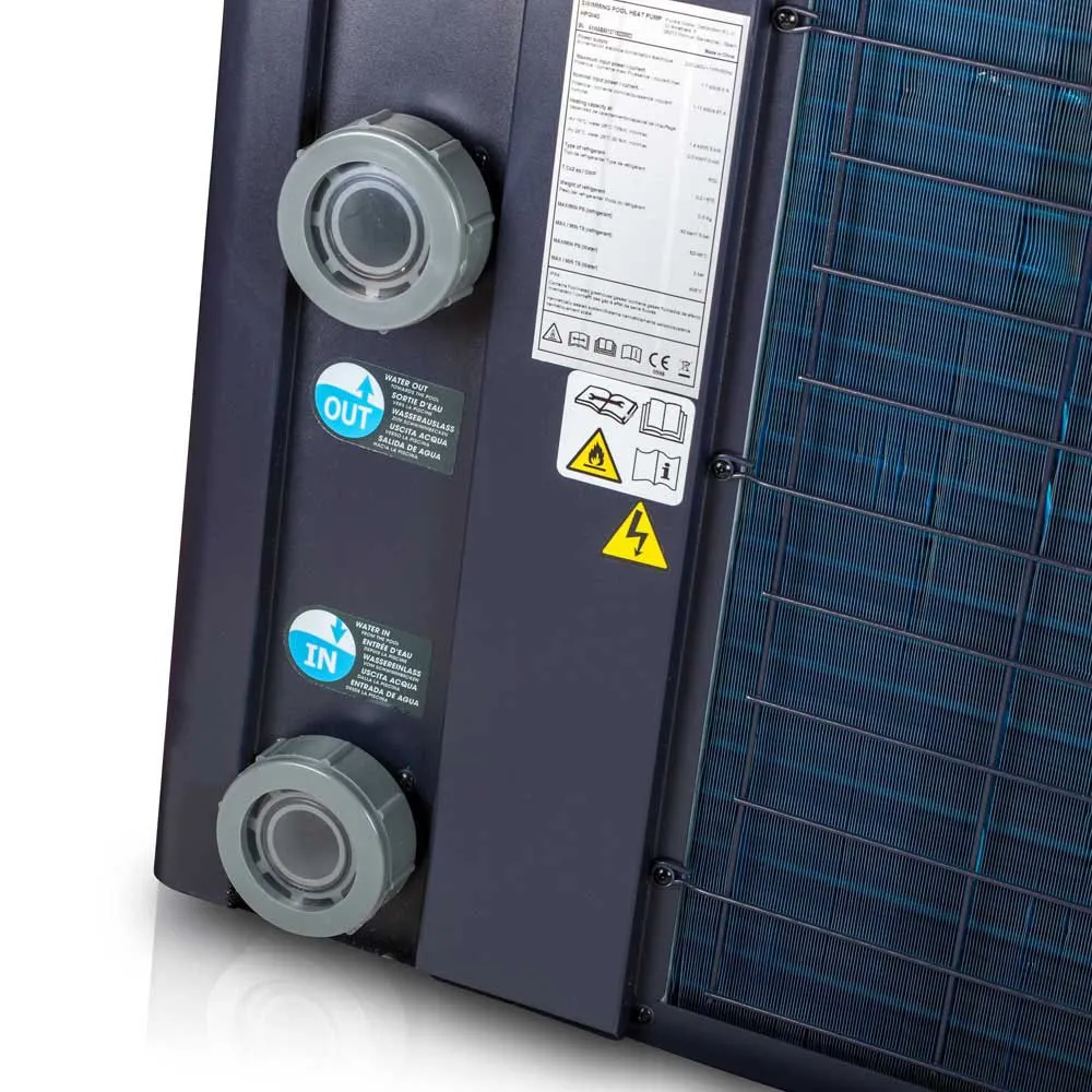 Gre Accessories 75 M³ 230 V Ø50mm 13kw Inverter-wärmepumpe, Black, 75m³ Gre Accessories 75 M³ 230 V Ø50mm 13kw Inverter-wärmepumpe, Black, 75m³