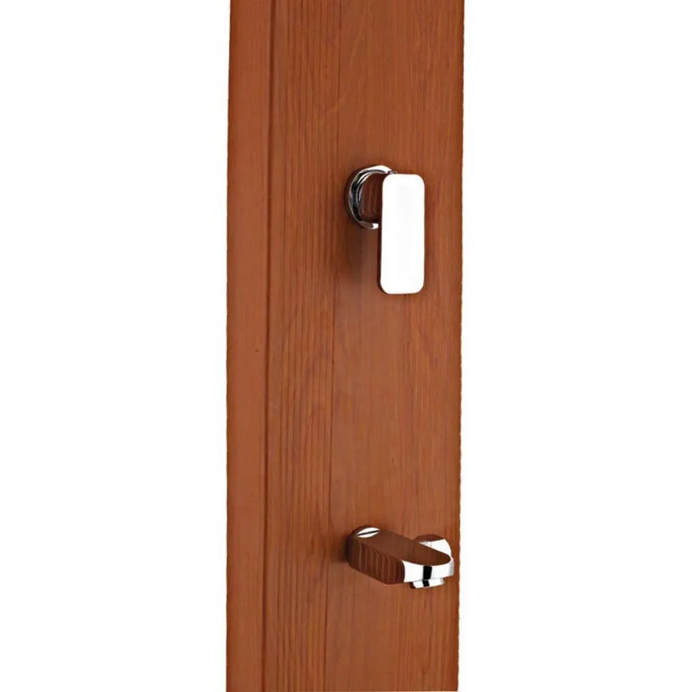 Gre Accessories Aluminium Quadratische Solardusche Mit Holzoptik, Brown, 32L Gre Accessories Aluminium Quadratische Solardusche Mit Holzoptik, Brown, 32L