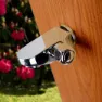 Gre Accessories Aluminium Quadratische Solardusche Mit Holzoptik, Brown, 32L