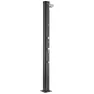 Gre Accessories Aluminium Runde Solardusche 32l, Black, One Size