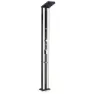 Gre Accessories Aluminium Solardusche 38l, Silver / black, One Size