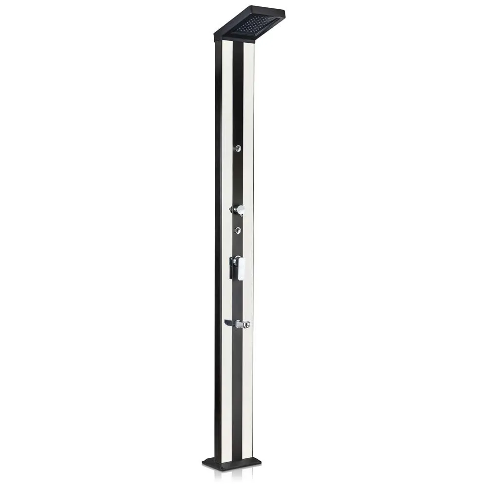 Gre Accessories Aluminium Solardusche 38l unisex, Silver / black, One Size