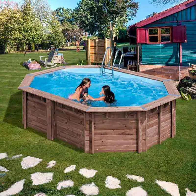 Gre Accessories Bambu 535x335x130 Cm Schwimmbadauskleidung Aus Holz, Blue, 535 x 335 x 130cm Gre Accessories Bambu 535x335x130 Cm Schwimmbadauskleidung Aus Holz, Blue, 535 x 335 x 130cm